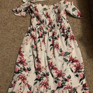 Floral beach dress